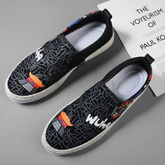 Men's Canvas Loafer Shoes Lightweight Slip On Sneakers Spring Summer