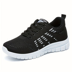Women's Flying Woven Breathable Running Shoes Lightweight Casual Sneakers
