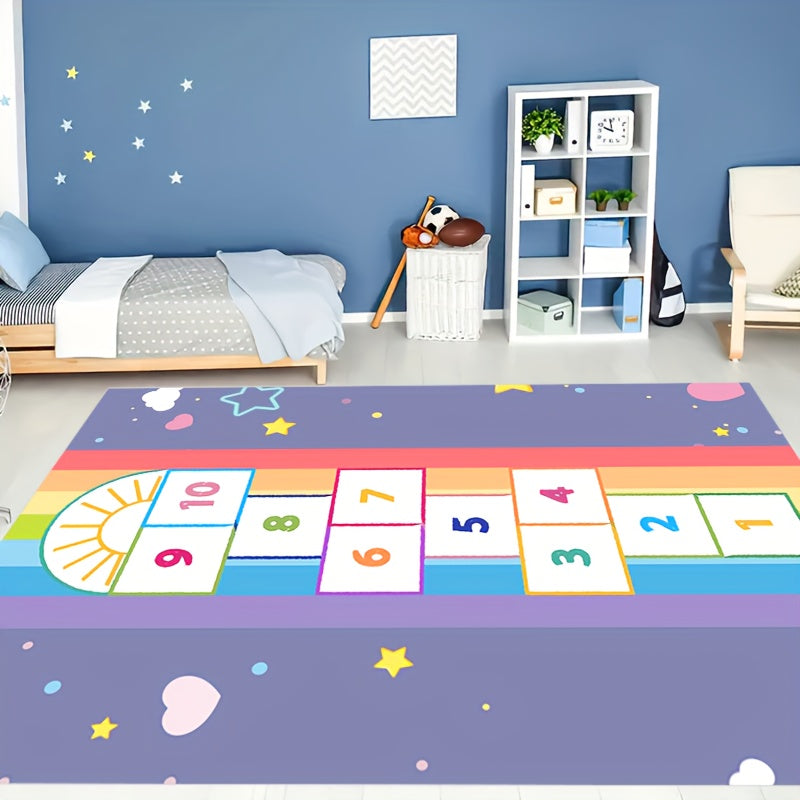 Kids Hop & Count Hopscotch Soft Anti-slip Carpet Rug