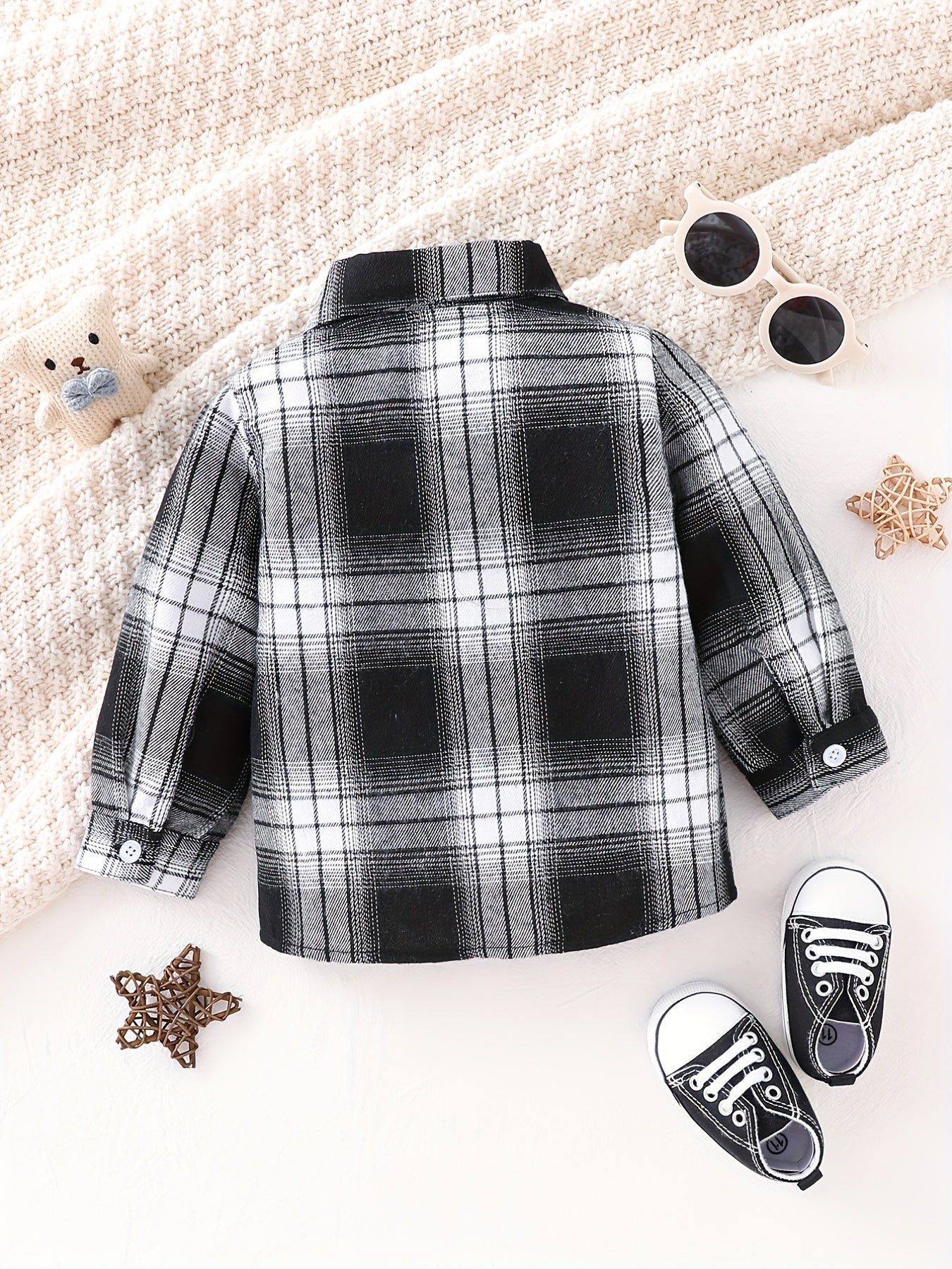 Plaid Button Down Shirt for Toddler Boys