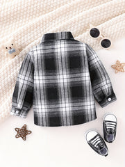 Plaid Button Down Shirt for Toddler Boys