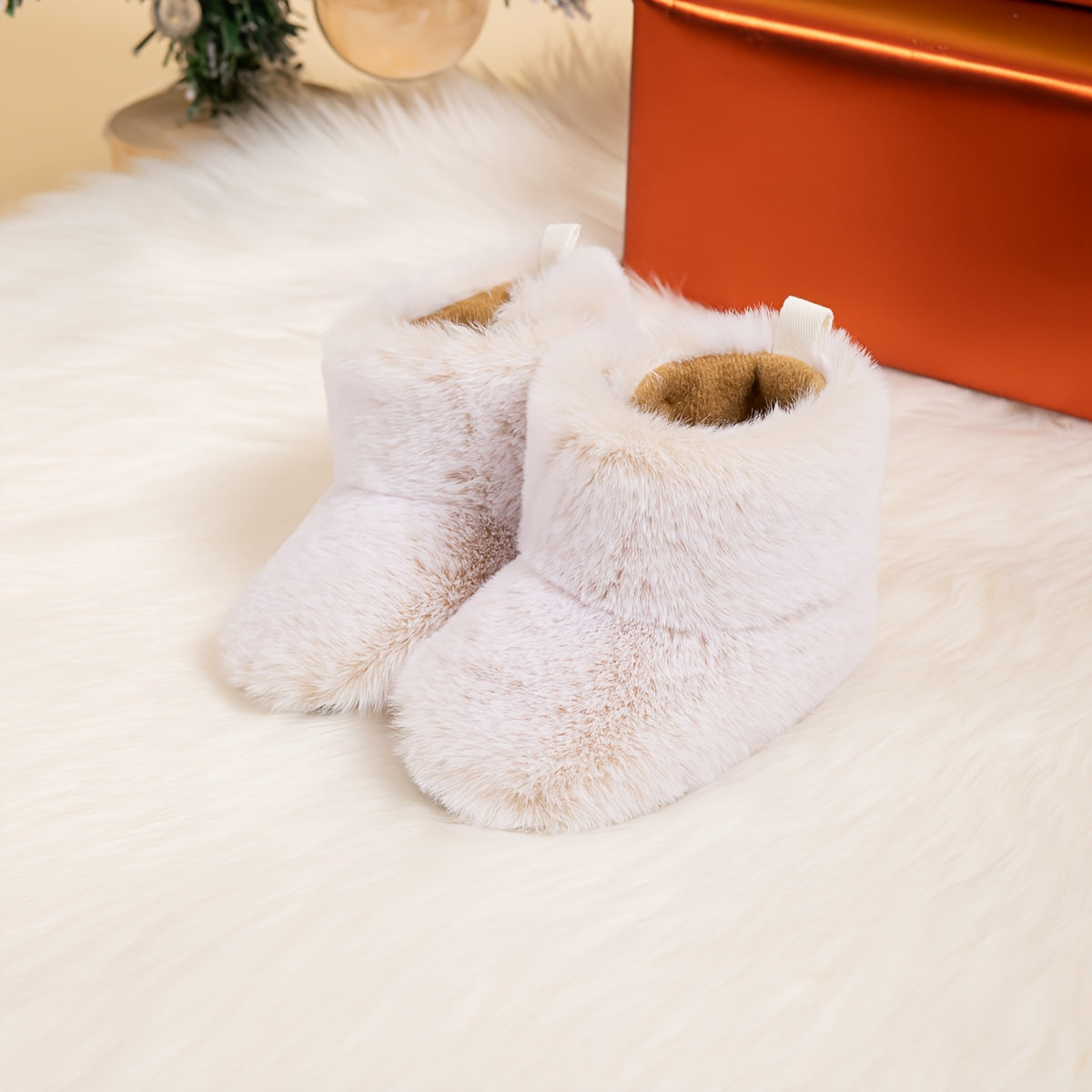 Warm Furry Anti-Slip Boots for Baby Girls