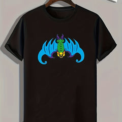 Monster Pattern Print Men's Sports T-shirt for Fitness Activities