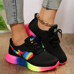 Pride Month Women's Sneakers Breathable Mesh Running Shoes