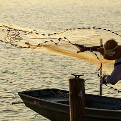 Hand Throwing Fishing Net for Sea Creek River Freshwater