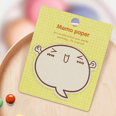 Cartoon Sticky Note Pad Smiling Face Fun Station