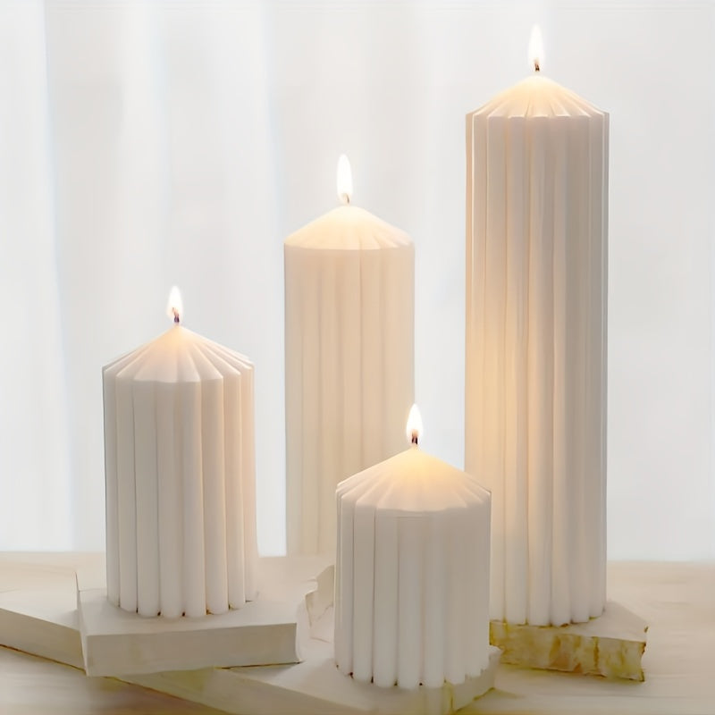 Resin Candle Silicone Molds 3 Sizes DIY Candles Set Home Decor