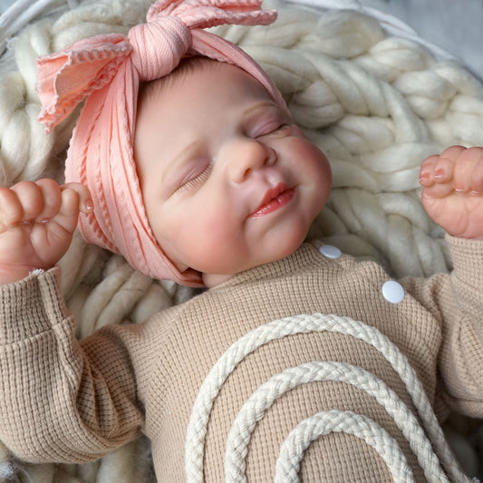 Handcrafted Reborn Youngsters Doll with Painted Hair Soft Vinyl Head