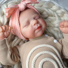 Handcrafted Reborn Youngsters Doll with Painted Hair Soft Vinyl Head