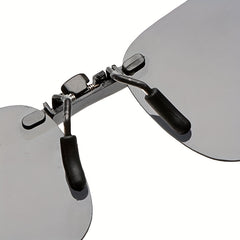 Men's Clip On Polarized Night Vision Driving Sunglasses