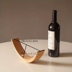 Bamboo Wine Rack Balance Display Home Kitchen Accessories