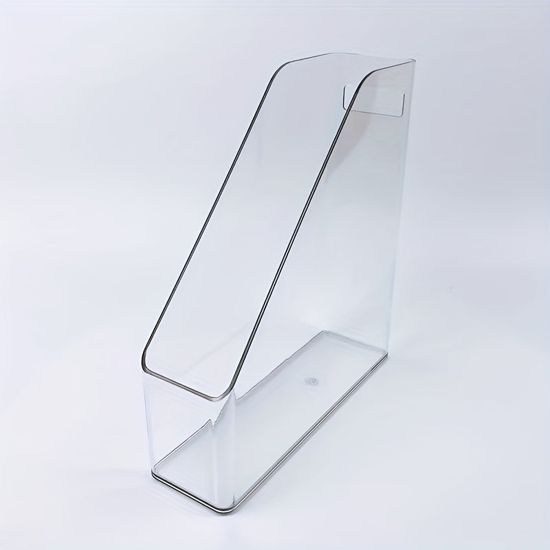 Acrylic Desk Storage Box Magazine File Rack Plastic Paper Tray