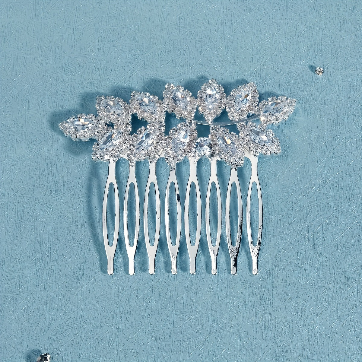 Rhinestone Alloy Hair Comb Head Jewelry for Prom Birthday Party