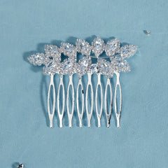 Rhinestone Alloy Hair Comb Head Jewelry for Prom Birthday Party