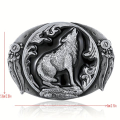 Western Cowboy Belt Buckle Animal Wolf Men Domineering Novelty Gift