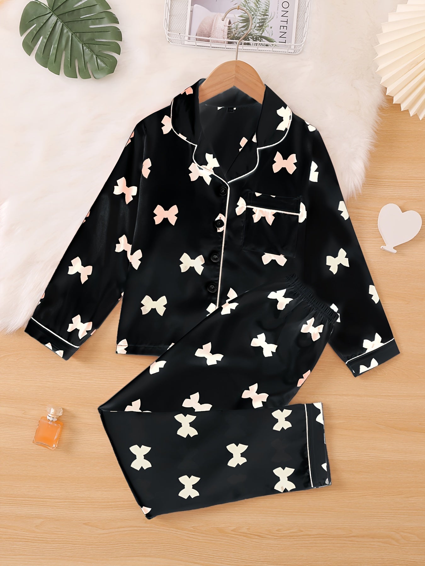 Girls Long Sleeves Pajama Set Kids Clothes