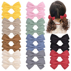 10pcs Children's Bow Hair Clips Hairpin Candy Hair Accessories For Girls