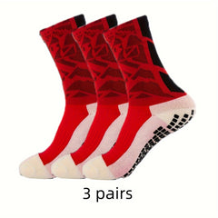 3 Pairs Men's Sport Socks, Sweat Absorbing, Comfy, Breathable