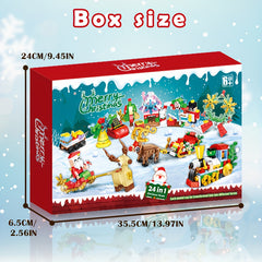 24-in-1 Christmas Advent Calendar Building Set Kids' DIY Toy Kit