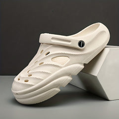 Men's Lightweight Comfy Clogs Hollow Out Non Slip Garden Shoes