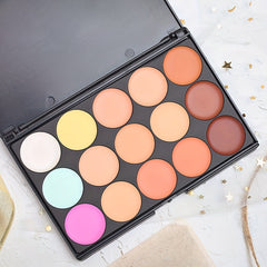 15 Colors Concealer Palette High Pigmented Long Lasting Cream