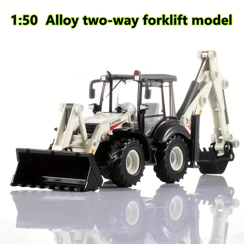 1:50 Scale Two-way Bulldozer Excavator Model