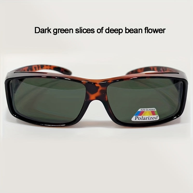 Polarized Sunglasses for Men and Women Bean Colored Frame Myopia Friendly