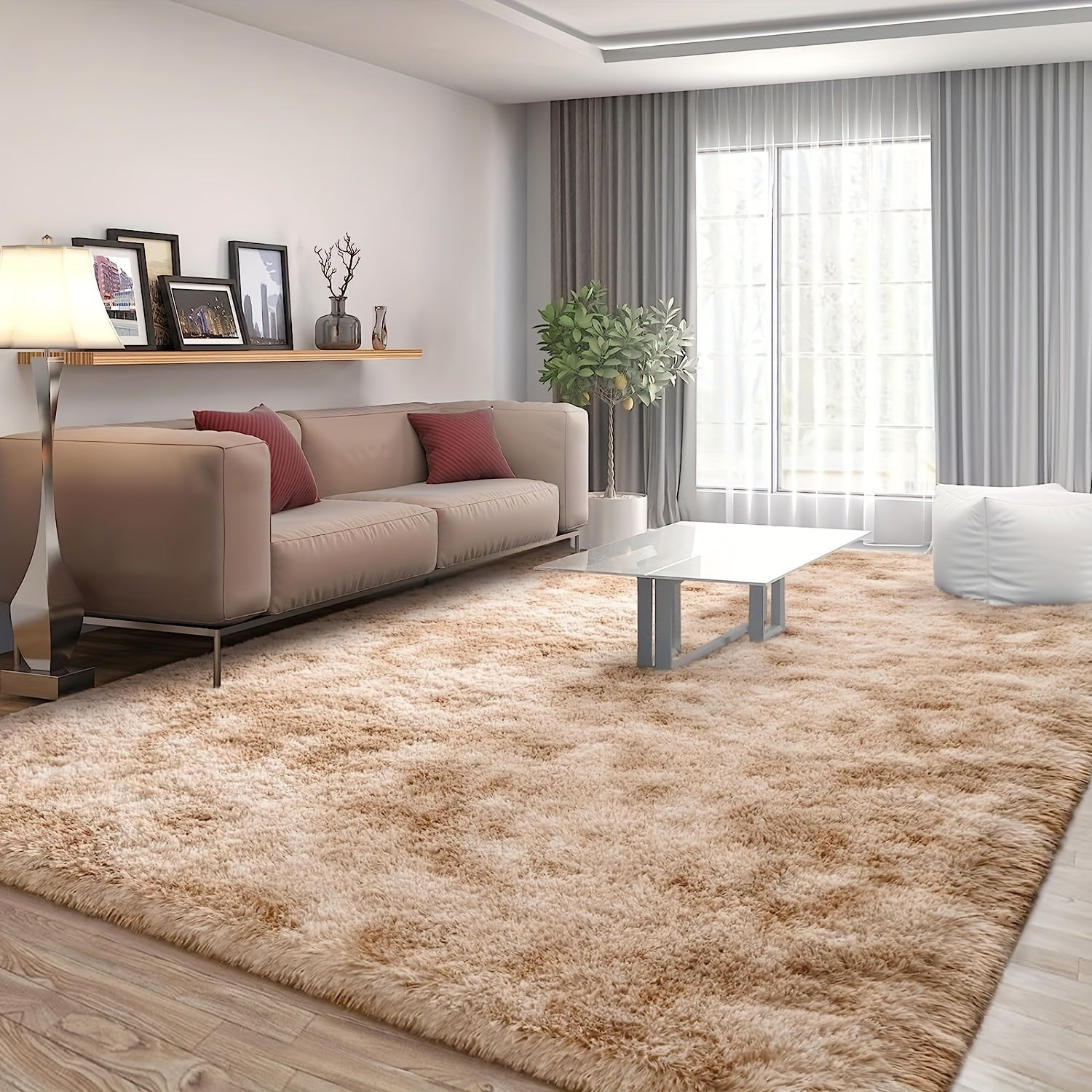 Soft Indoor Rectangle Plush Rug