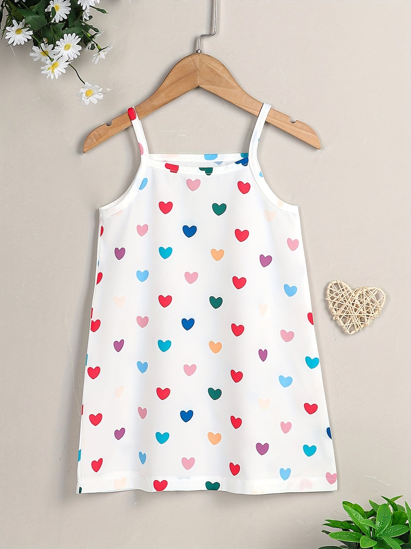 Girls Hearts Dots Cami Dress Kids Summer Outfit