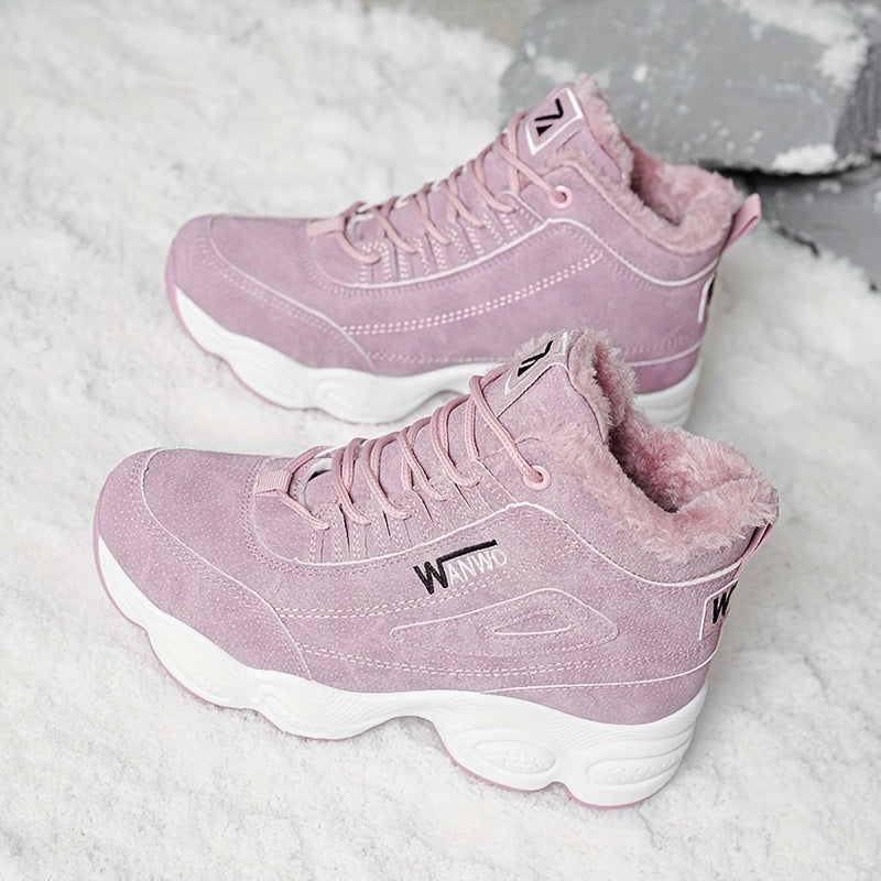 Women's High Top Plush Inner Thermal Sports Sneakers
