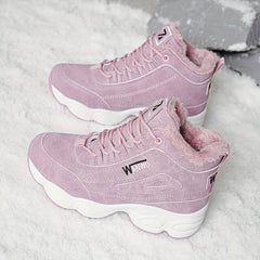 Women's High Top Plush Inner Thermal Sports Sneakers