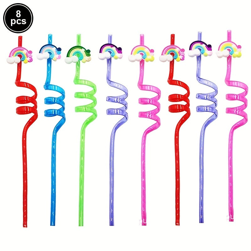 8 Magical Mermaid Drinking Straws for Kids' Parties