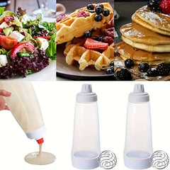 Pancake Batter Dispenser & Whisk - for Cupcakes, Waffles & More
