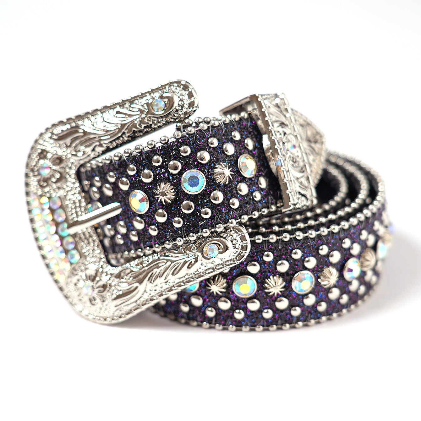 Western Studded Rhinestone Belt Vintage Bling Y2K