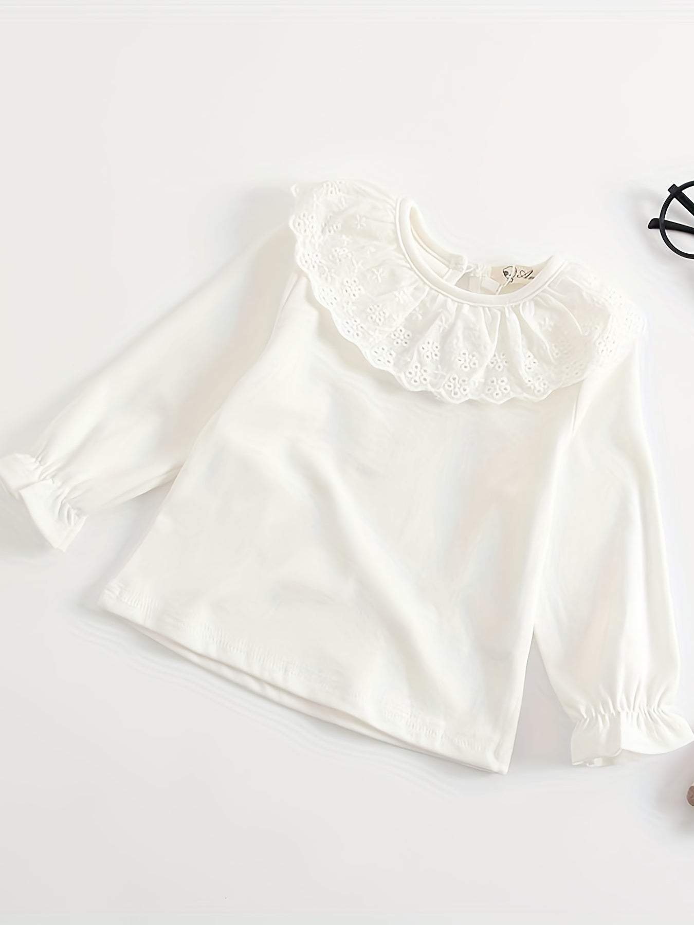 Toddler Baby Girls Doll Collar Long Sleeves T Shirt Top