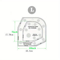 Quilting Rulers & Templates Set for Bowl Cozy DIY Crafts