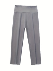 Girls Athletic Yoga Leggings High Waist Tight Slim Pants