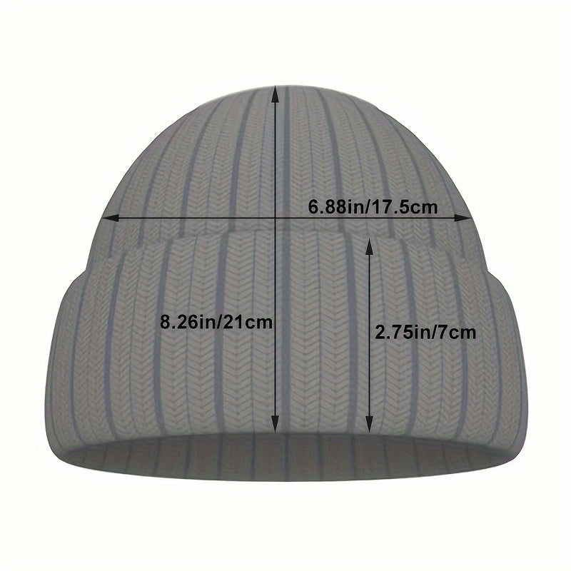 Outdoor Letter WEIRDO Knitted Hat Winter Warm Hat for Men