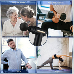 Handheld Percussion Massager Deep Tissue Muscle Massage Gun for Back and Neck