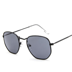 Vintage Metal Square Sunglasses for Women Men