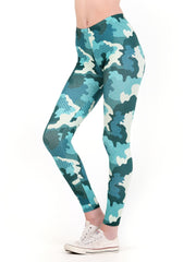 Camo Print High Waist Slim Leggings