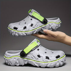Men's Hollow Out Closed Toe Sandals Soft Sole Walking Shoes