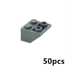 50pcs Building Blocks 2x2 Thick Bricks Compatible with 3660 Roof 45 Inverted Slo
