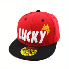 Kids Letter Baseball Cap Hip Hop Dance Flat Eaves Cap Summer Sunshade Sun Hat