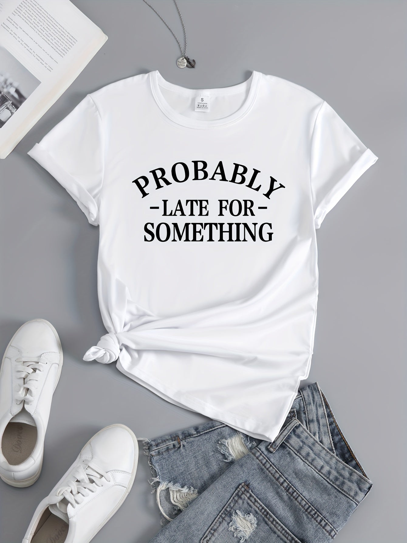 Causal Round Neck T shirt Short Sleeves Sports Running Tops Women's Activewear