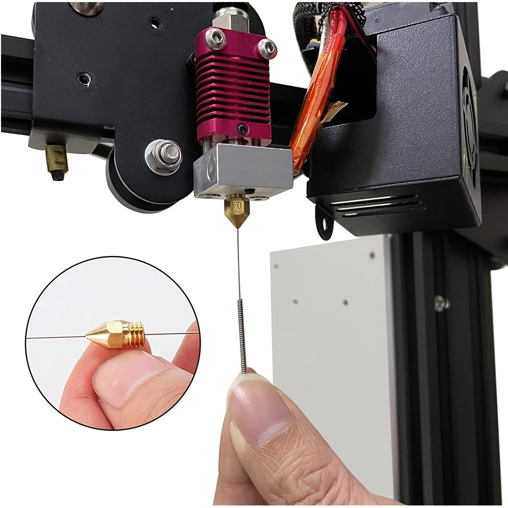 10pcs Wiper Nozzle Cleaning Needle 3D Printing Nozzle Cleaner