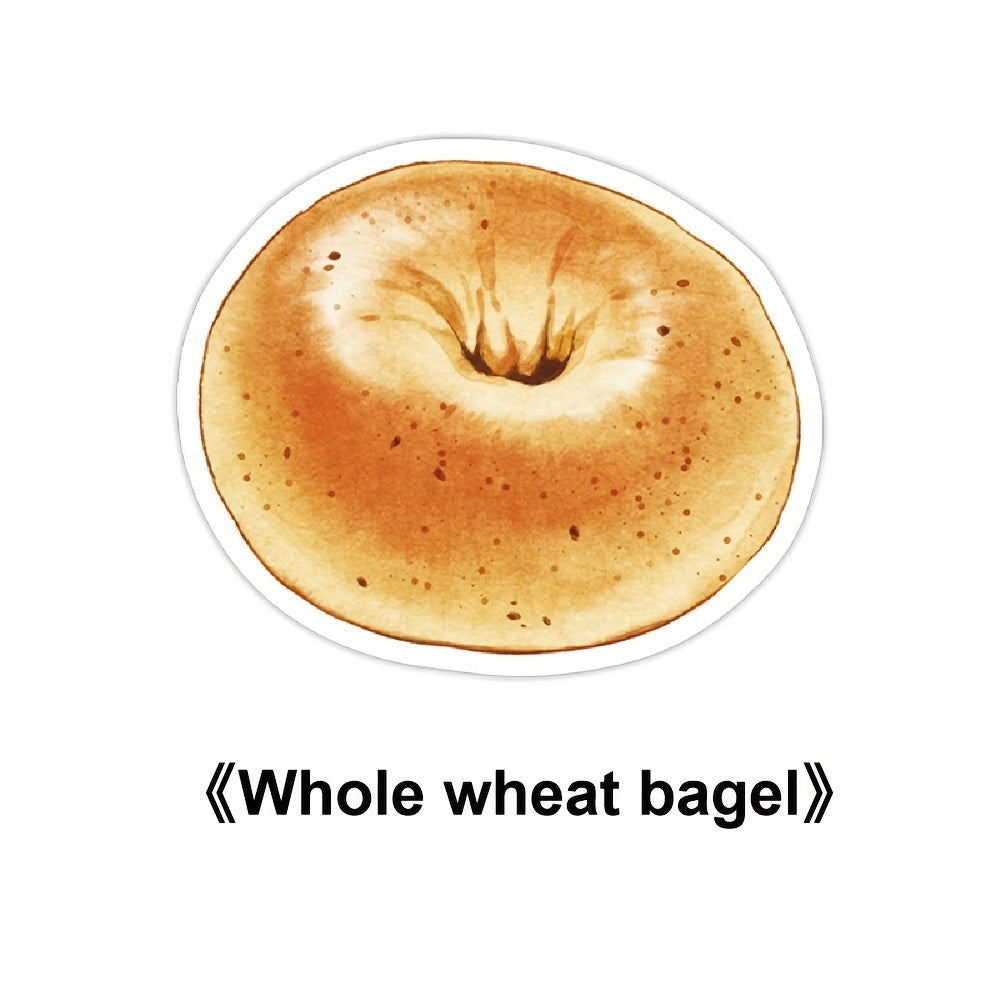 30pcs Bread Convenience Stickers Variety Creative Message Note Ledger Sticker