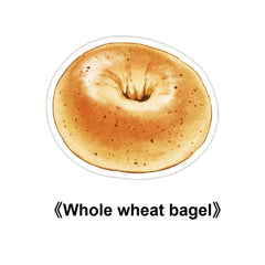 30pcs Bread Convenience Stickers Variety Creative Message Note Ledger Sticker