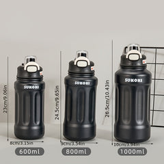 Large Capacity Stainless Steel Water Bottle 20oz-33oz Insulated Portable Outdoor
