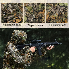 Lightweight 3D Leafy Camouflage Set Outdoor Camouflage Ghillie Suit